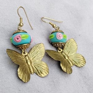 Butterfly Garden Charm Earrings